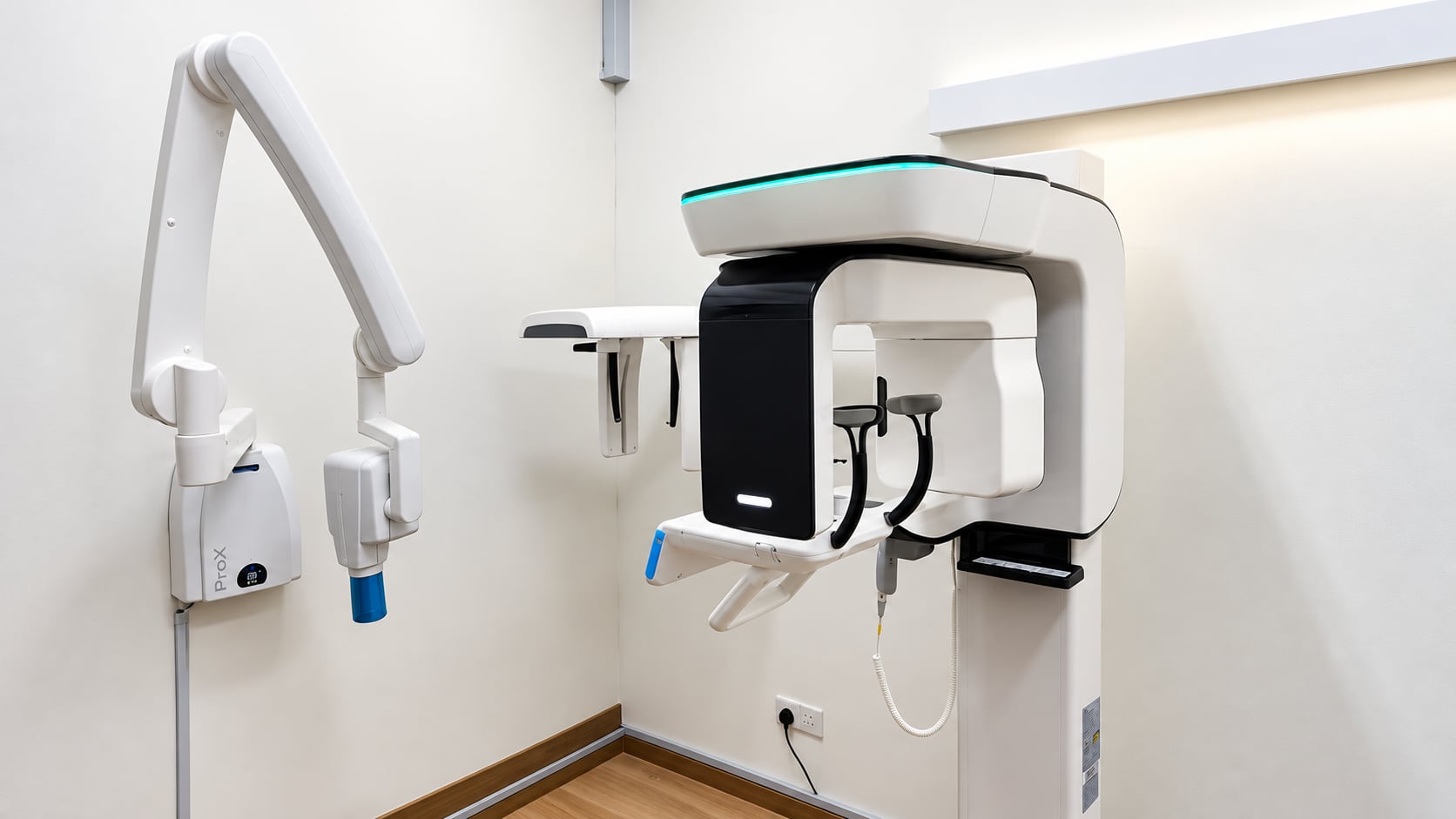 Imaging room with the Vatech 3D CBCT and panoramic X-ray unit at Dr Ray & Partners Dental